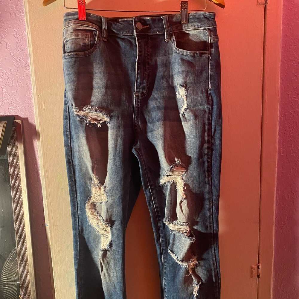 Blue Ripped Jeans
